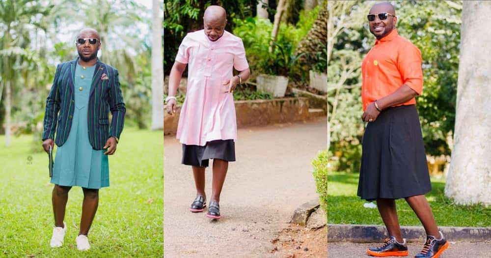 Male fashionista who wears skirts, dresses says people thought he steals wife's clothes