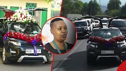 Rita Tinina: Swanky Range Rover Hearse Leads Motorcade to Journalist's Burial Service