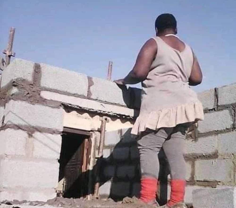 Social media users inspired by female engineer who is building her own house