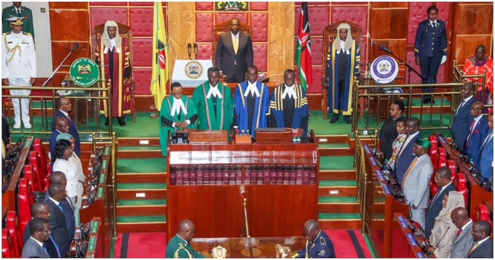 William Ruto in parliament