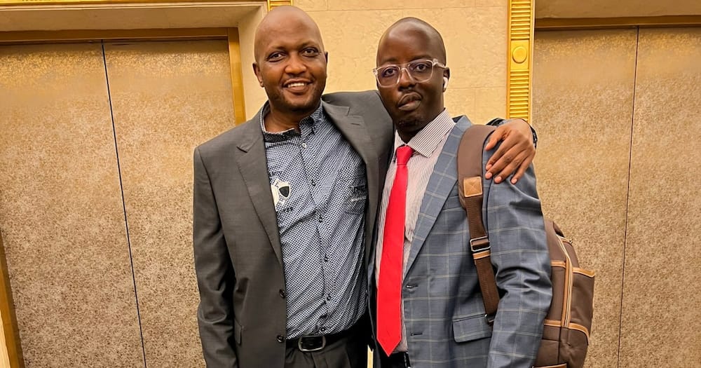 Raila Junior (r) Moses Kuria Gatundu South MP(l).