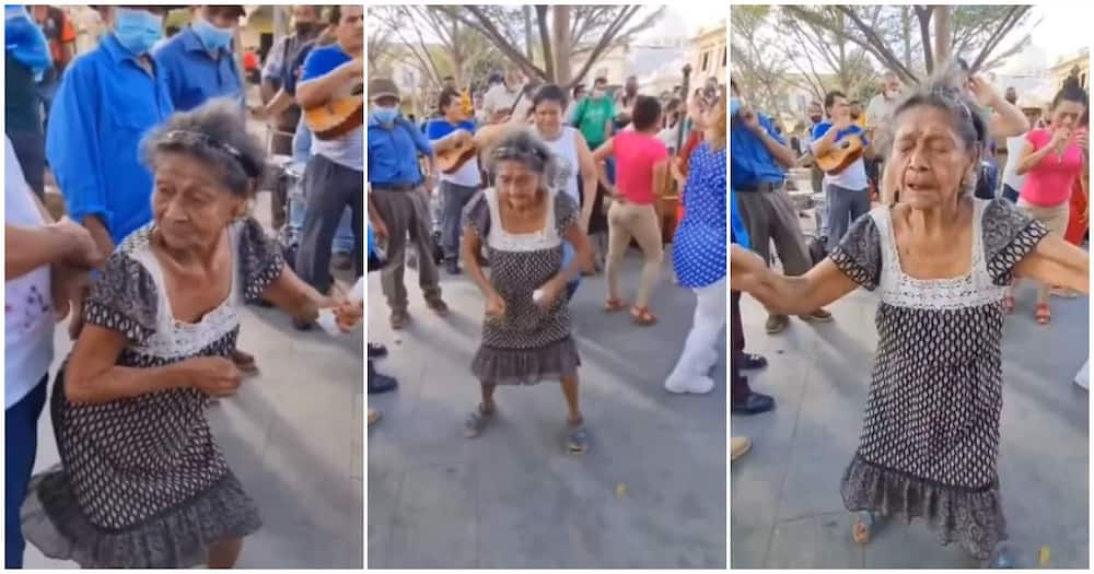 old lady dancing