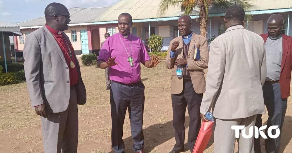 North Rift religious leaders address the media.