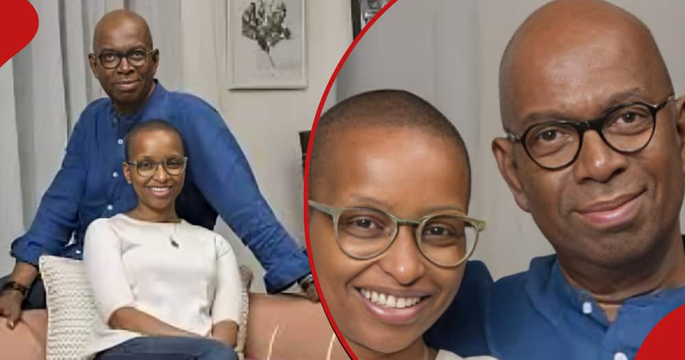 Bob Collymore and Wambui Kamiru pose for photos during their happy days before death struck.