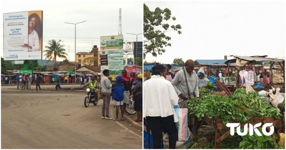 Business people opened their shops as transport resumed in the lakeside city.