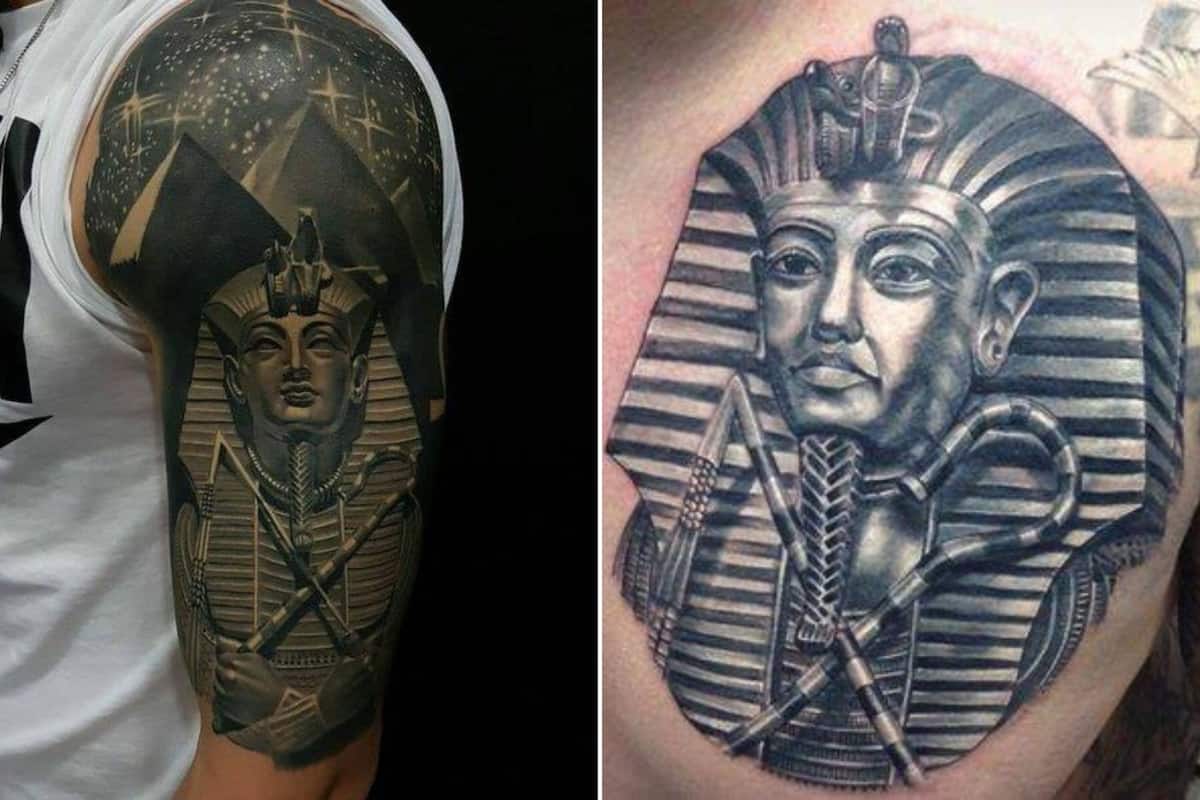Tribal 🗿 By @Inkstein.tattoos . . #egyptiantattoo #egypt #egyptian #tattoo  #egyptianart #egyptology #dubaitattoo #dxbtattoo #dubaiink… | Instagram