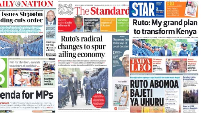 Kenyan Newspapers Review: List of William Ruto's Proposals to Grow Economy