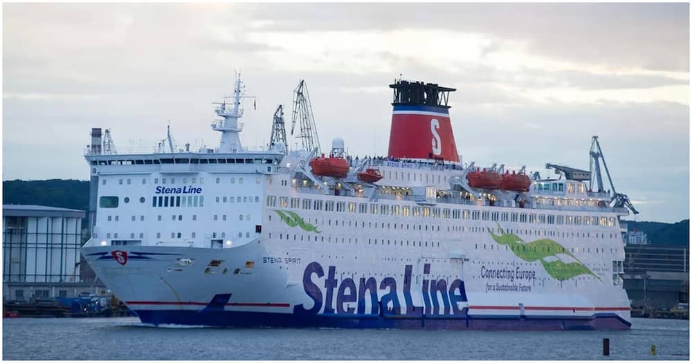 The Stena Spirit ferry, carrying 310 passengers, was midway through its voyage from Karlskrona in Sweden to Gdynia in Poland