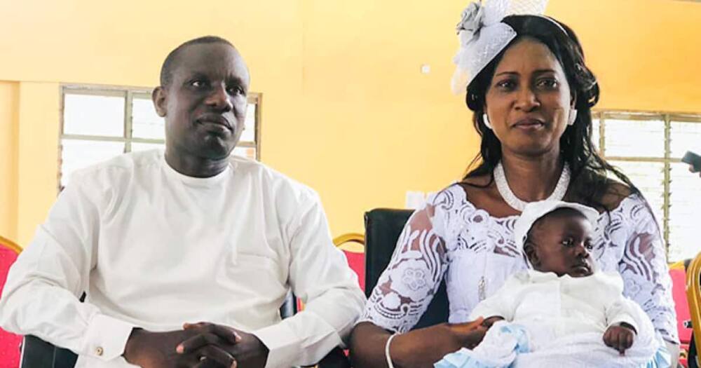 Pastor Joseph Ndanyinanse, his wife Victoria, and their son
