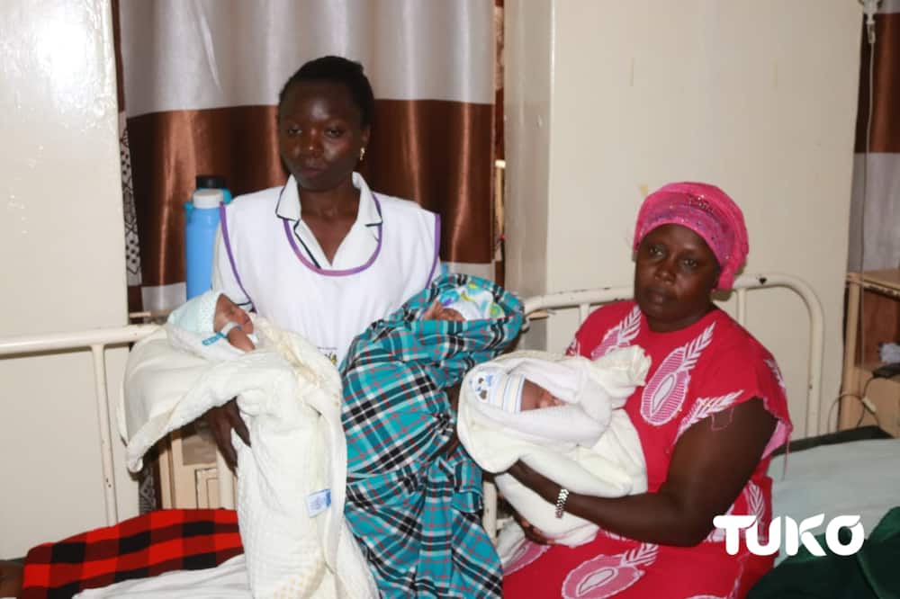 Bungoma: 22-year-old woman expecting twins gives birth to triplets