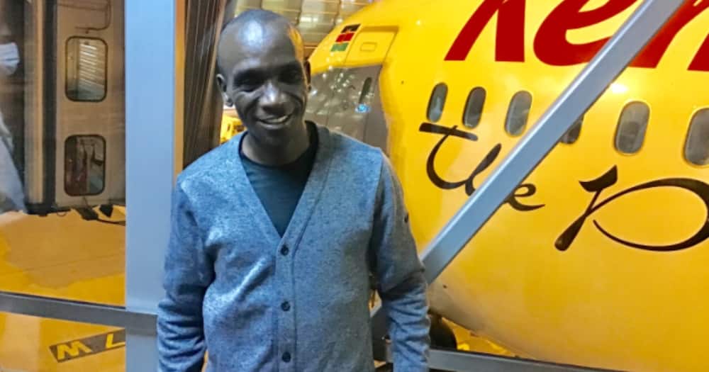 Hatimaye Eliud Kipchoge arejea nyumbani baada ya kipute cha London Marathon