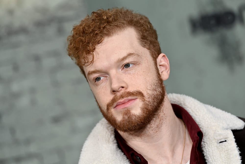 Cameron Monaghan attends the Los Angeles Premiere of HBO's "The Last of Us" at Regency Village Theatre