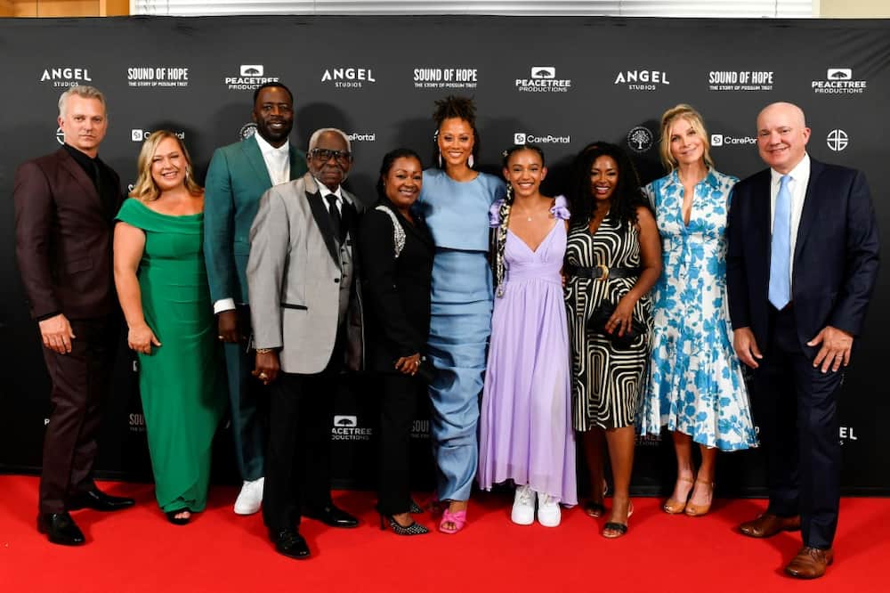 The cast, writers and directors of "Sound of Hope: The Story of Possum Trot" attend the premiere at the Linwood Dunn Theater in Los Angeles on June 18, 2024