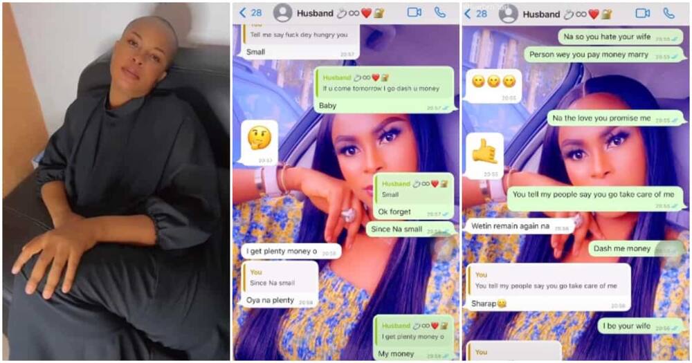 Nigerian lady, widow, Whatsapp chat