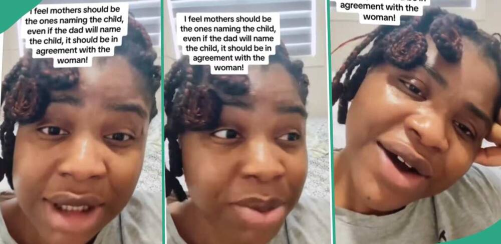 Lady makes case for mothers to name their babies.