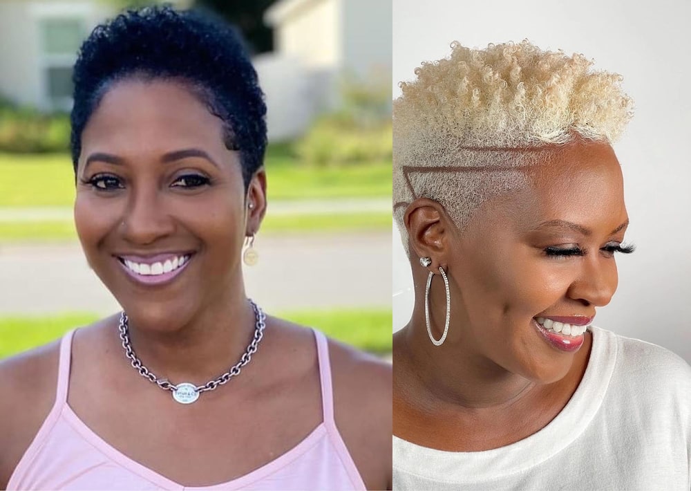 low-maintenance short natural haircuts for black females