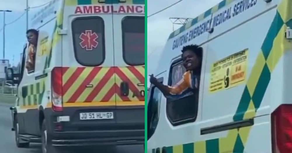 TikTok video shows patient in ambulance