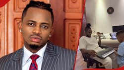 Diamond Platnumz Ungovernable After Seeing Son Impressively Play Piano: "I Want You to Be Musician"