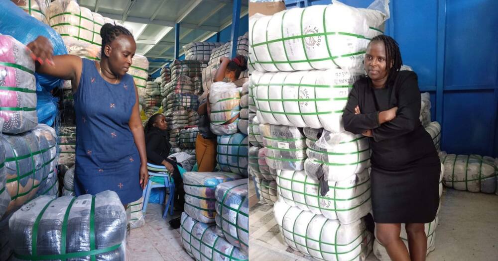 Purity Wambui is a large-scale importer of second-hand clothes.