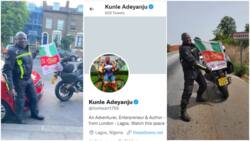 Twitter Recognises Man Riding Bike From London to Lagos, Gives Him Blue Tick