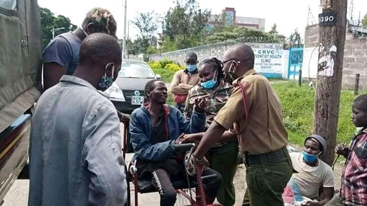 2 Kenyan police officers warm hearts after buying wheelchair for disabled homeless man