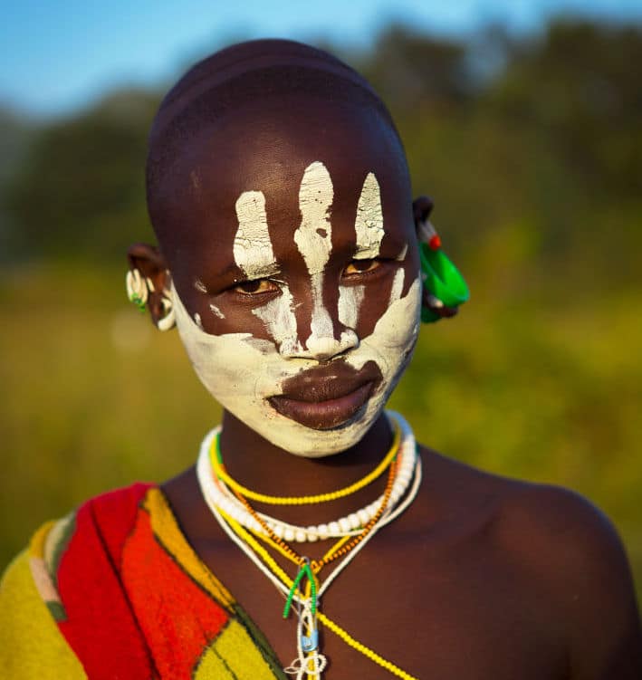 African tribal face paint designs