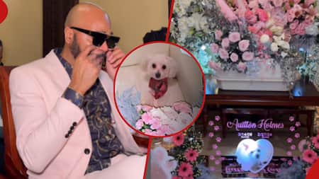 American Man Holds Expensive Funeral for Beloved Dog, Cries Profusely At Burial: "Beautiful Sendoff"