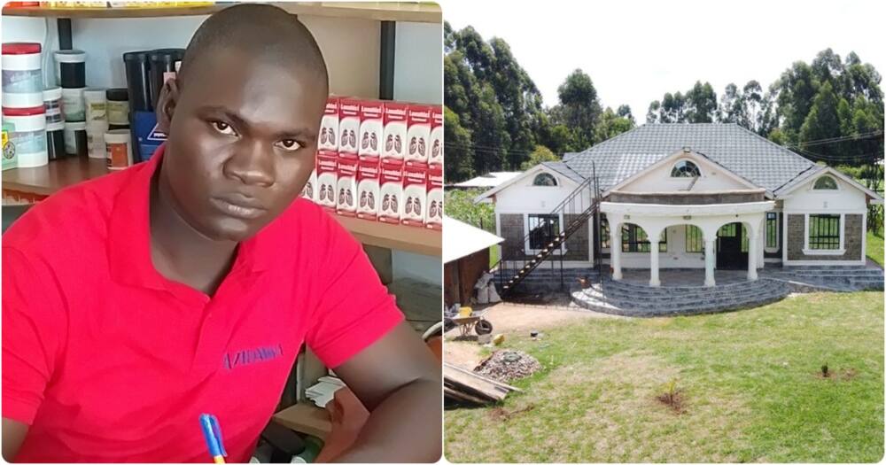 Cyrus Muhati built his dream house.