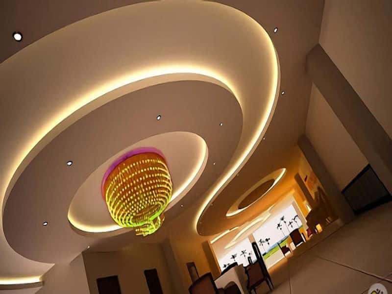 Circular gypsum ceiling design