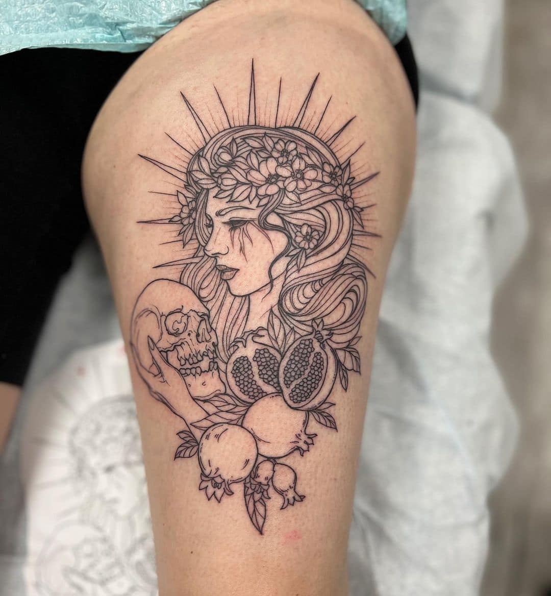 50 Unique Persephone Tattoo For This Modern Era