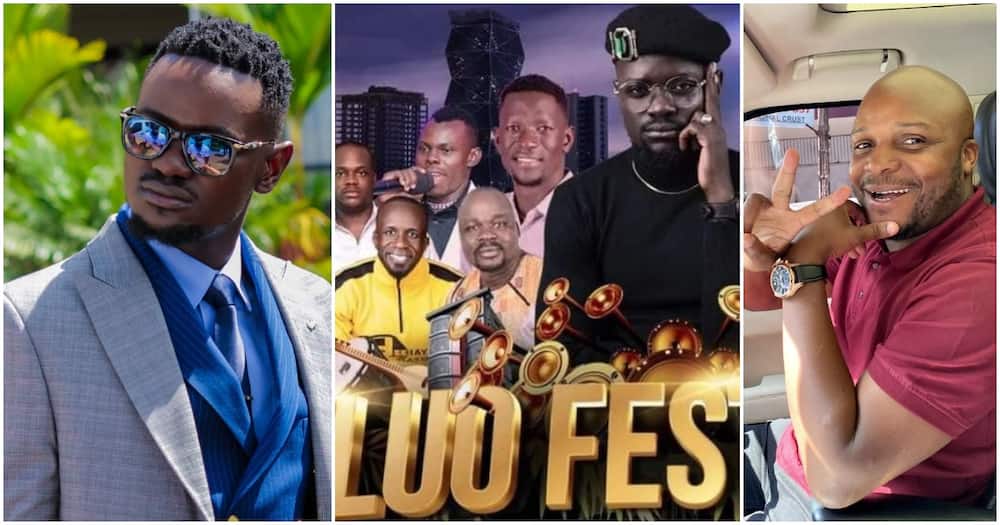 Fans have threatened to boycott the Luo Festival. Photo: Prince Indah, Luo Festival, Jalang'o.