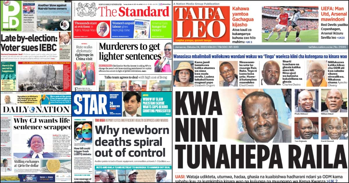 Kenya Newspapers Review For October 24: Uhuru Kenyatta Dismisses ...