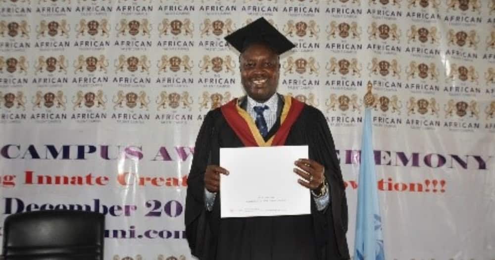 Joseph Muya graduating at the African Talen Campus, Kisumu. Photo: Gates Foundation.