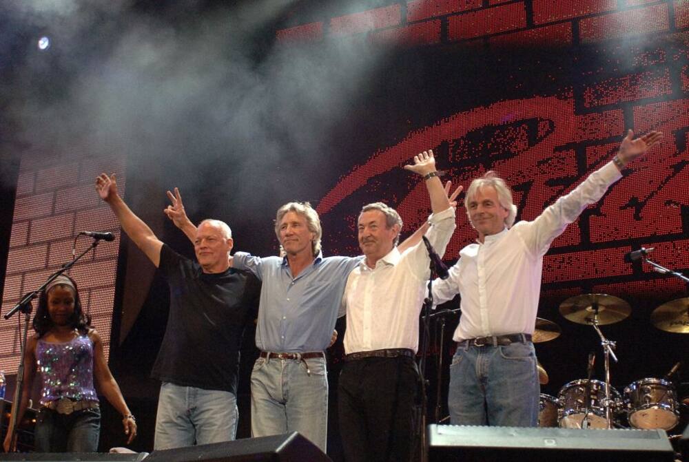 British rock band Pink Floyd at concert