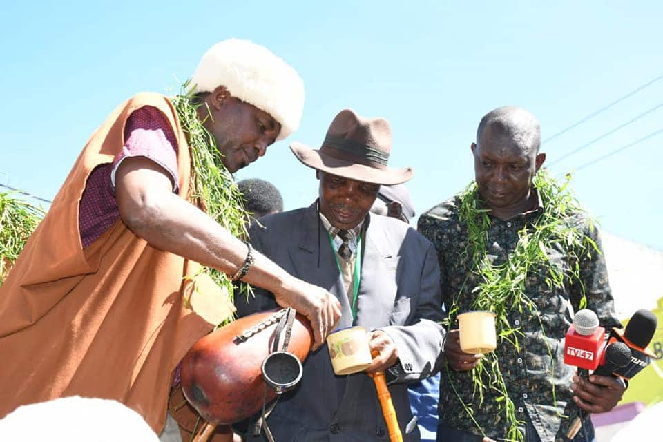 Kikuyu, Kalenjin elders exchange mursik gourds to strengthen communities' bond