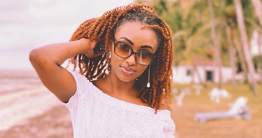 Michelle Ntalami alleged that she was heartbroken by Makena Njeri. Photo: Michelle Ntalami.