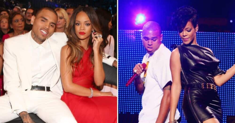 Chris Brown congratulated Rihanna for her Super Bowl show. Photo: Getty Images.