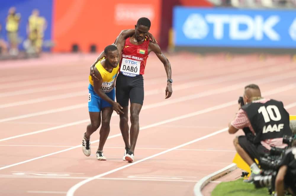 Braima Dabo: Guinea-Bissau athlete hailed after helping near-collapse opponent cross finish line