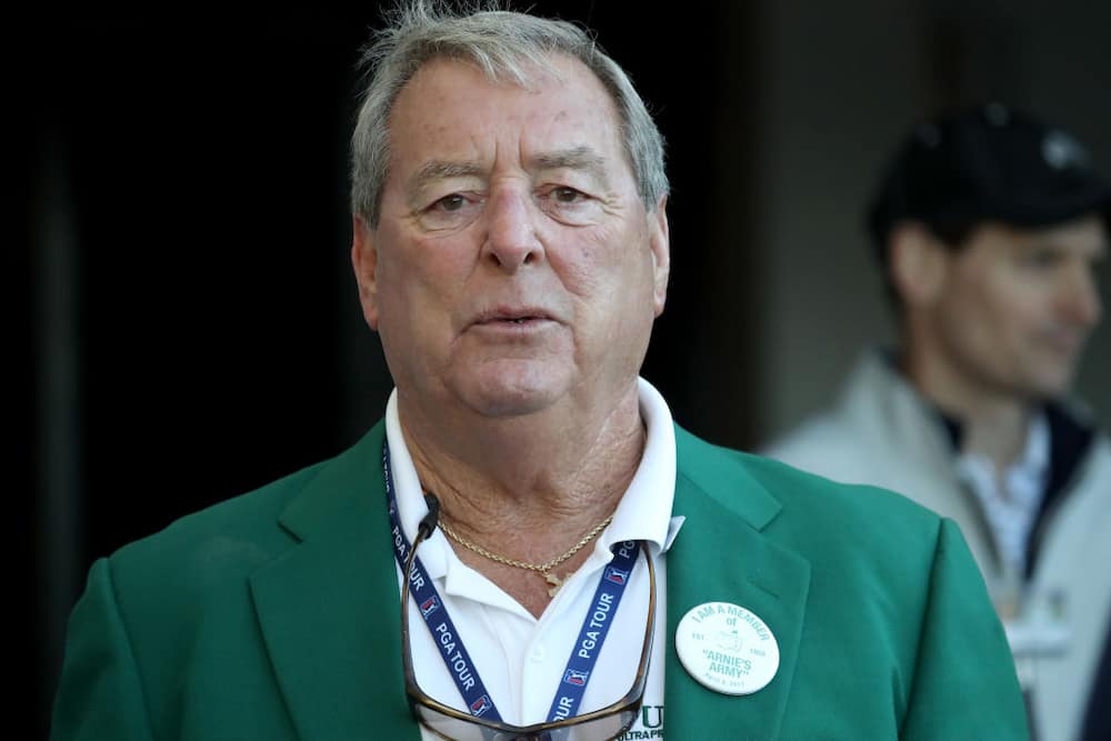 Fuzzy Zoeller, Masters champion, attends the first tee ceremony prior to the first round of the 2017 Masters Tournament at Augusta National Golf Club in Augusta, Georgia.