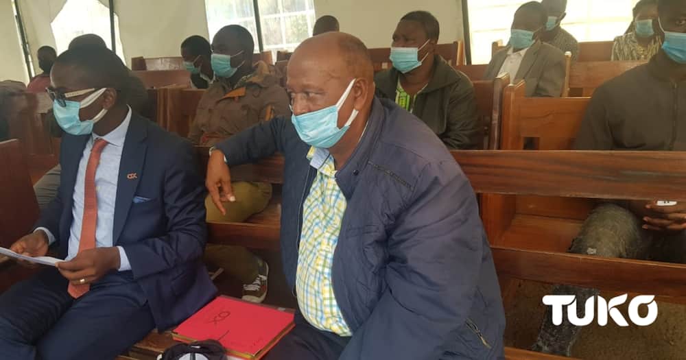 Henry Munyoki (Right), the third accused who was in court. Photo: Zipporah Weru.
