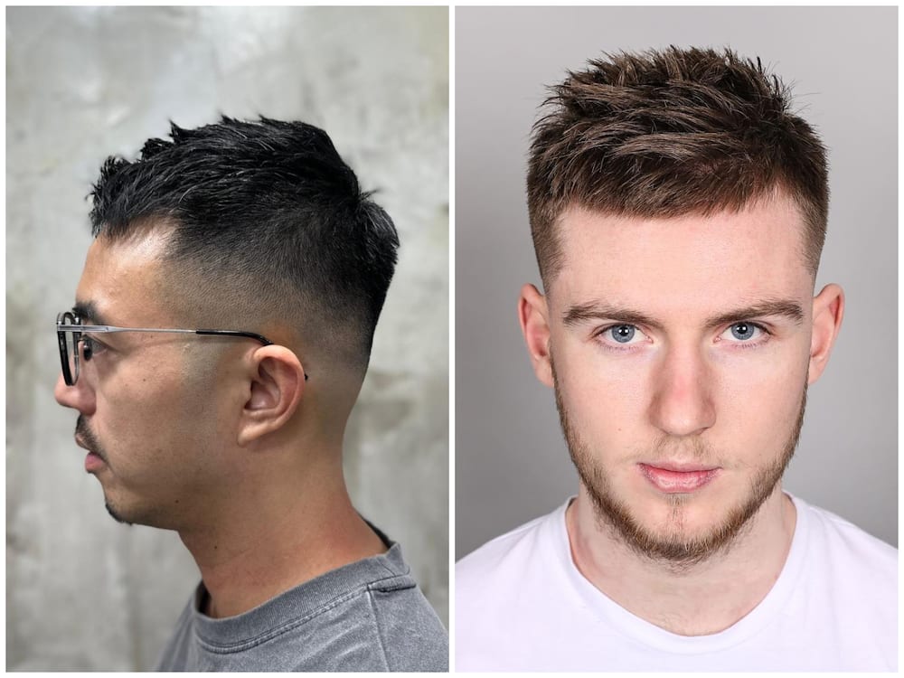 the shaggy brush cut haircut for guys with thick straight hair