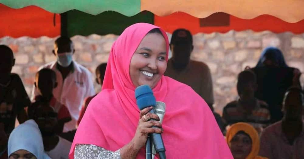 Fatuma Gedi speaking at a past event.