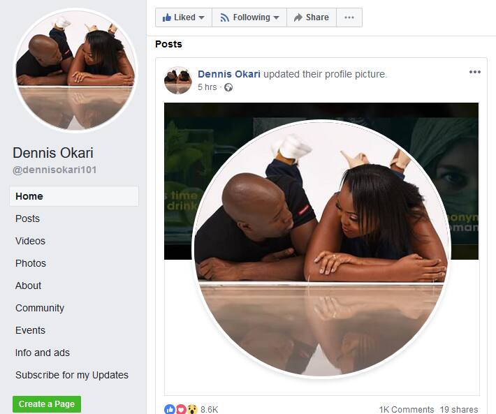 Dennis Okari flaunts new wife online for the first time after secret wedding