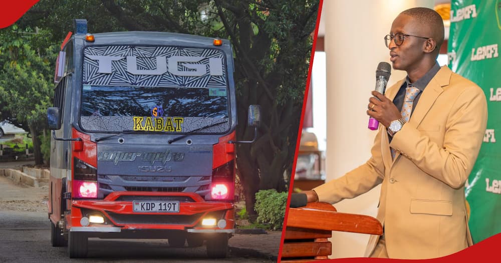 Comedian Njugush has offered free rides to Kenyans on their new matatu.