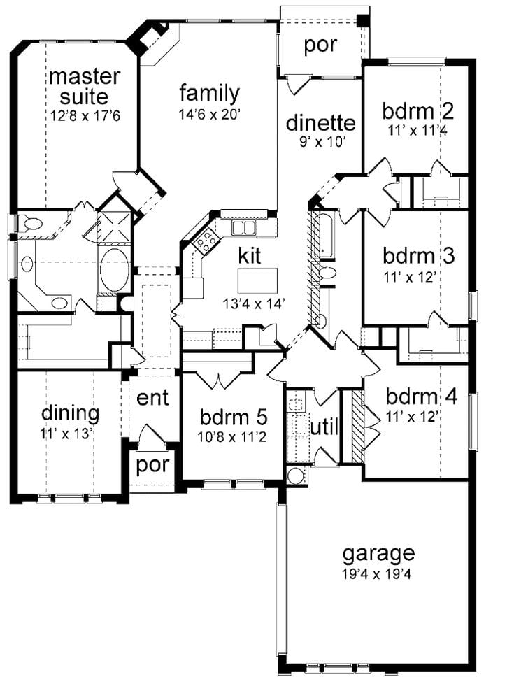 5 bedroom house plans