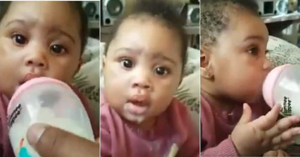 Adorable video of the cute little impressed many netizens.