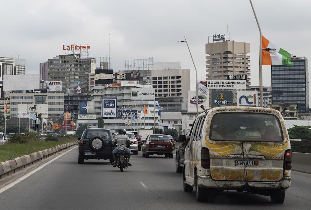 Traffic in Abidjan, Ivory Coast