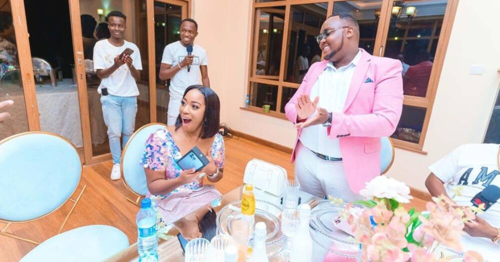 Diana Marua deletes a video of her receiving a birthday gift from Bahati's friend, Jimmy Ngechus.