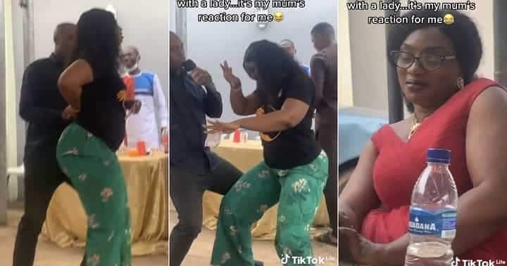 Married man dances with random lady, whines waist