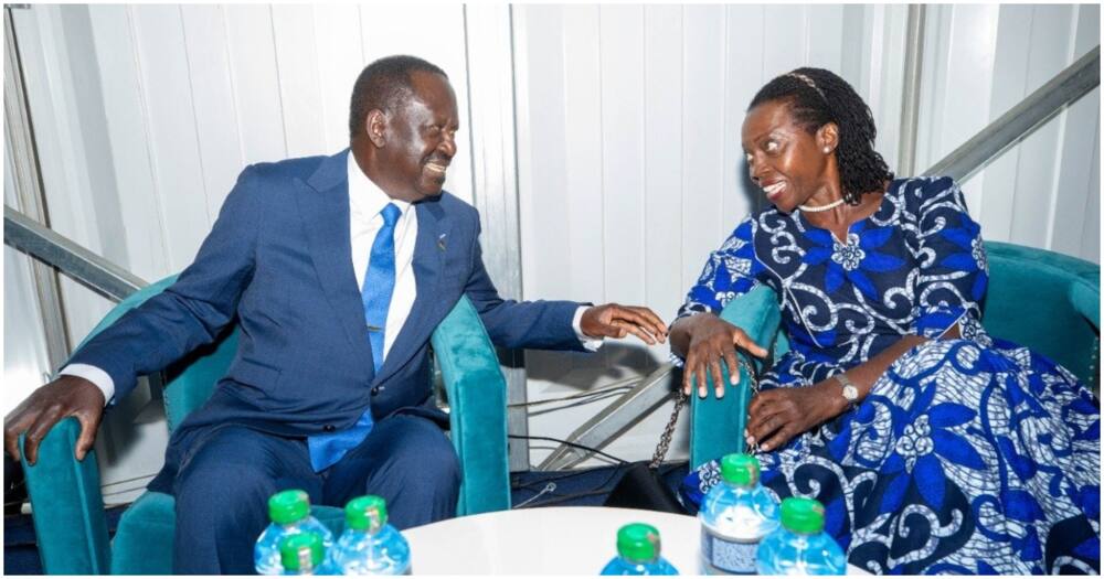 Raila Odinga and his running mate Martha Karua. Photo: Raila Odinga.